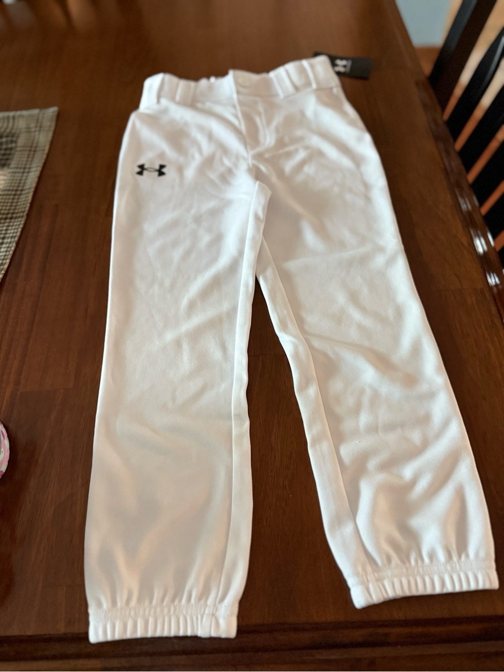 Under Armour Baseball Pants Kids White